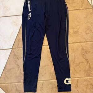 NWOT Champion Georgia Tech navy blue leggings with yellow